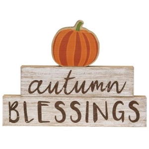 *3/Set Autumn Blessings Pumpkin Stackers