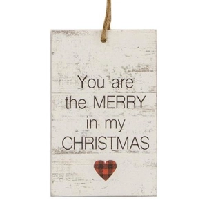 *4/Set Dear Santa Heart Tag Ornaments