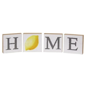 *4/Set Lemon "Home" Blocks