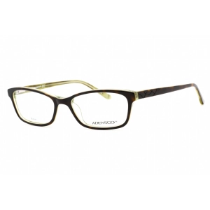 Adensco Women's Eyeglasses - Full Rim Havana Lime Plastic Frame | Amanda 0JB2 00