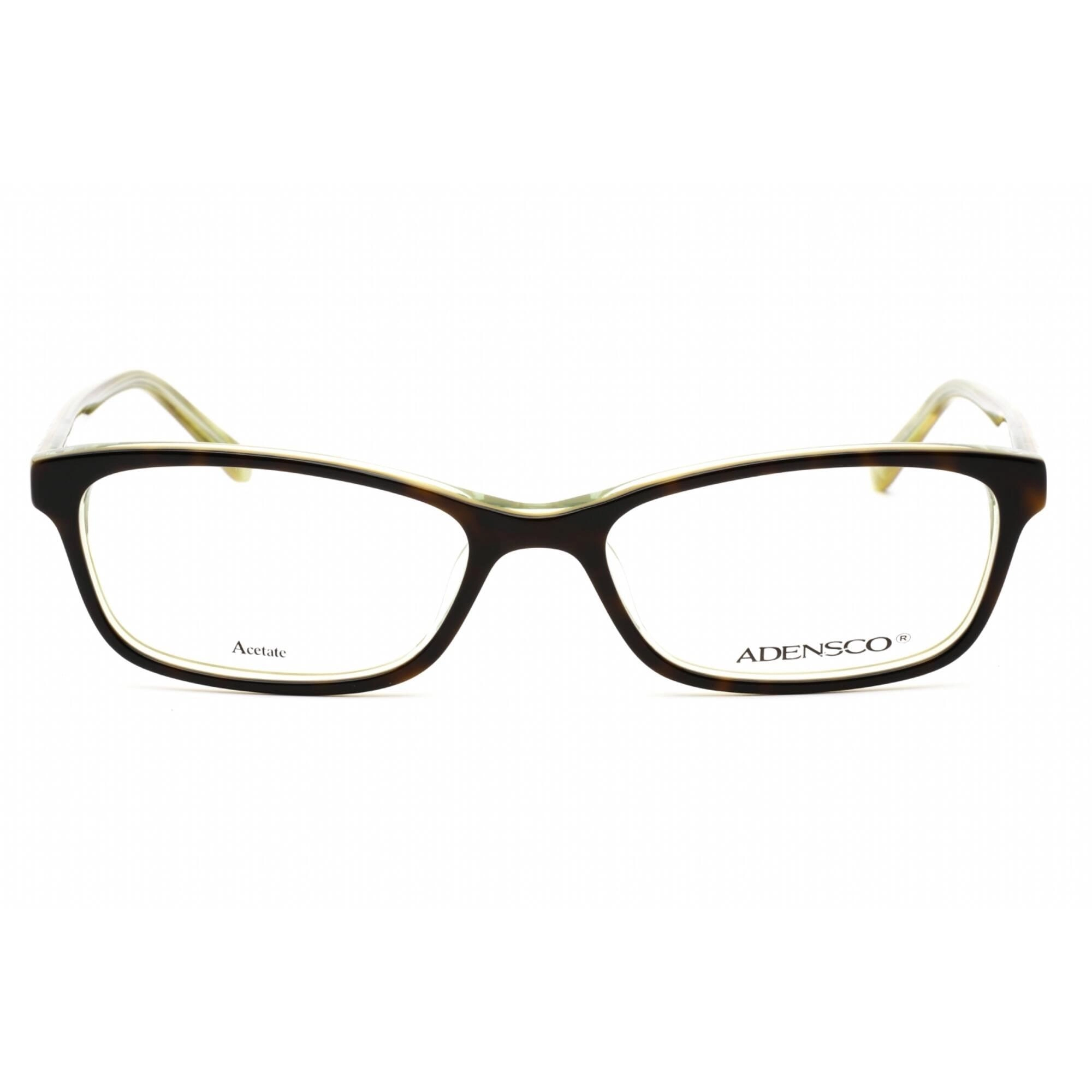 Adensco Women's Eyeglasses - Full Rim Havana Lime Plastic Frame | Amanda 0JB2 00