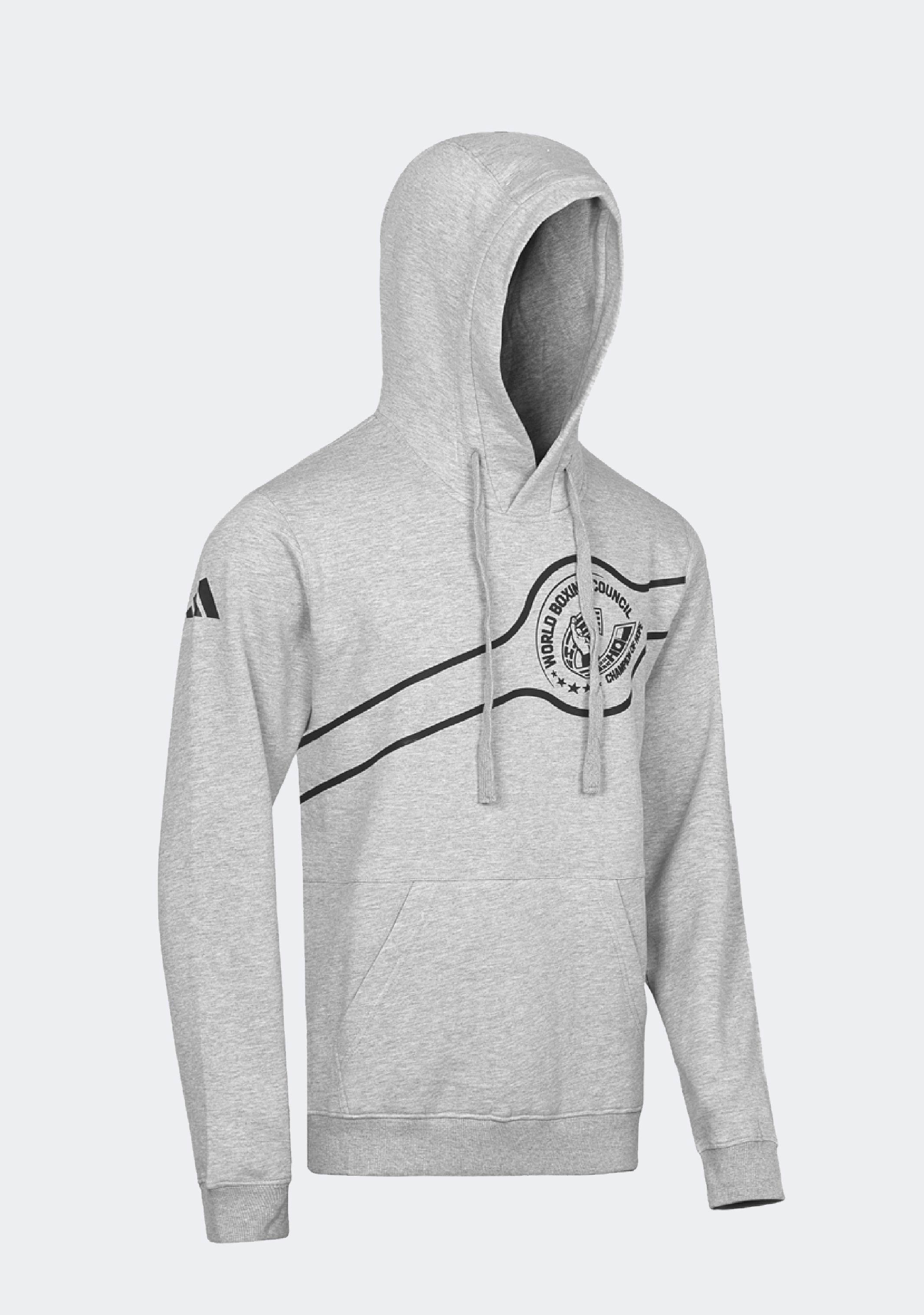 Adidas Men's WBC Traditional Grey/Black Boxing Hoodie