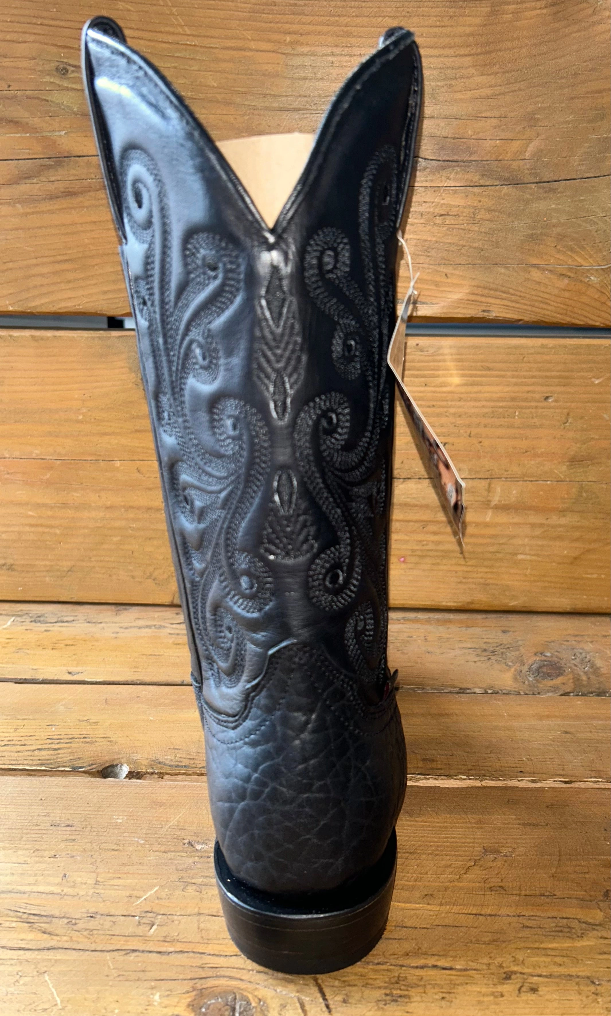 Artillero Men's Bull Neck Black Handcrafted Boots VQ Solida