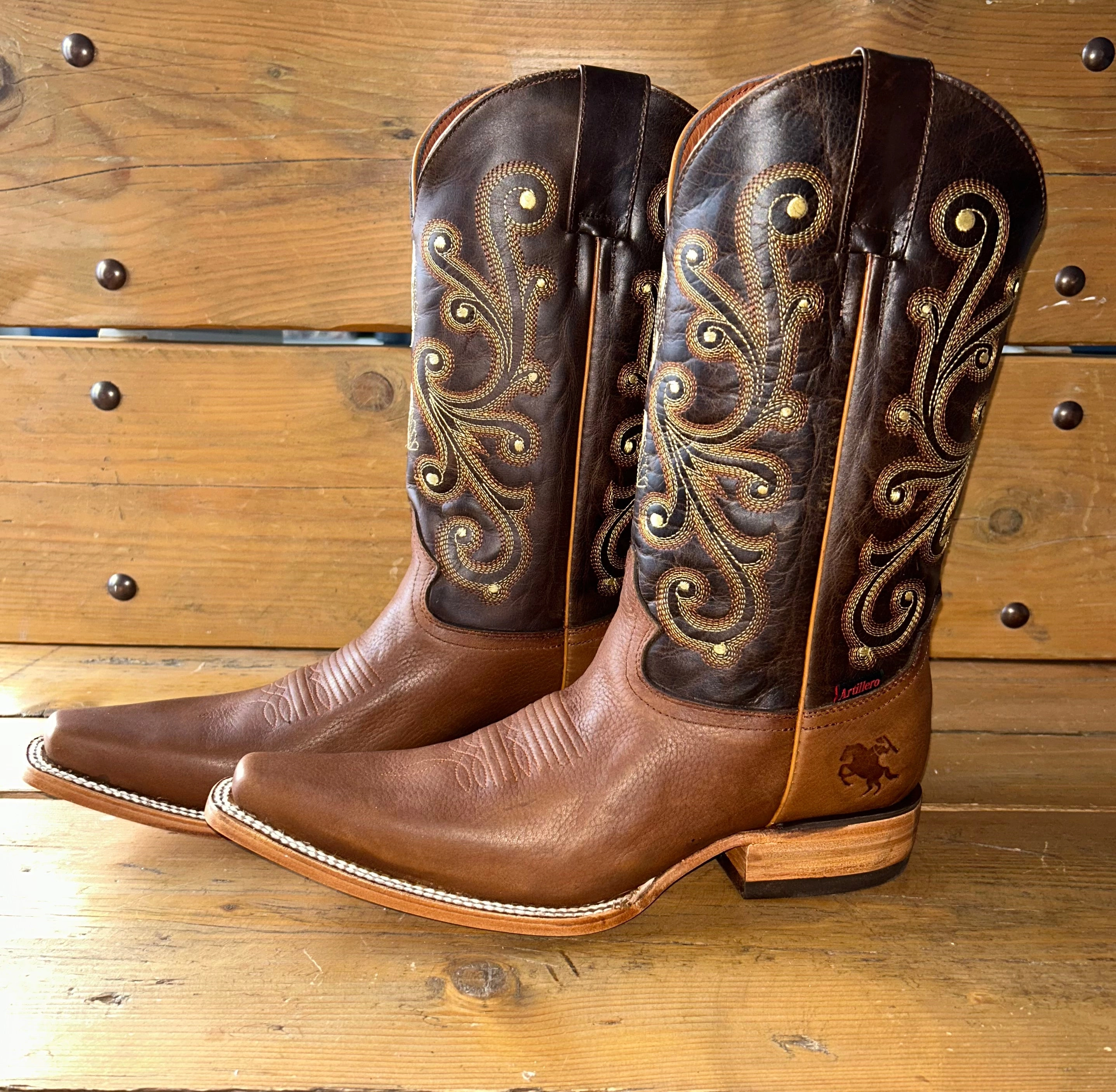 Artillero Men's Grizzly Honey Handcrafted Boots Italiana Solia