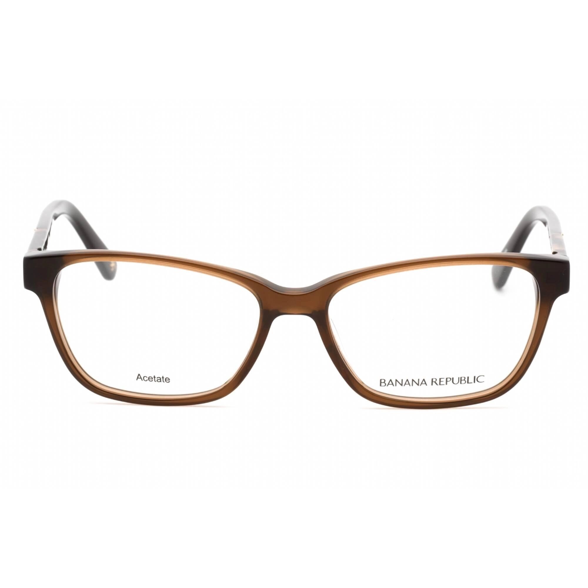 Banana Republic Women's Eyeglasses - Brown Plastic Rectangular Frame | Clare 009Q 00