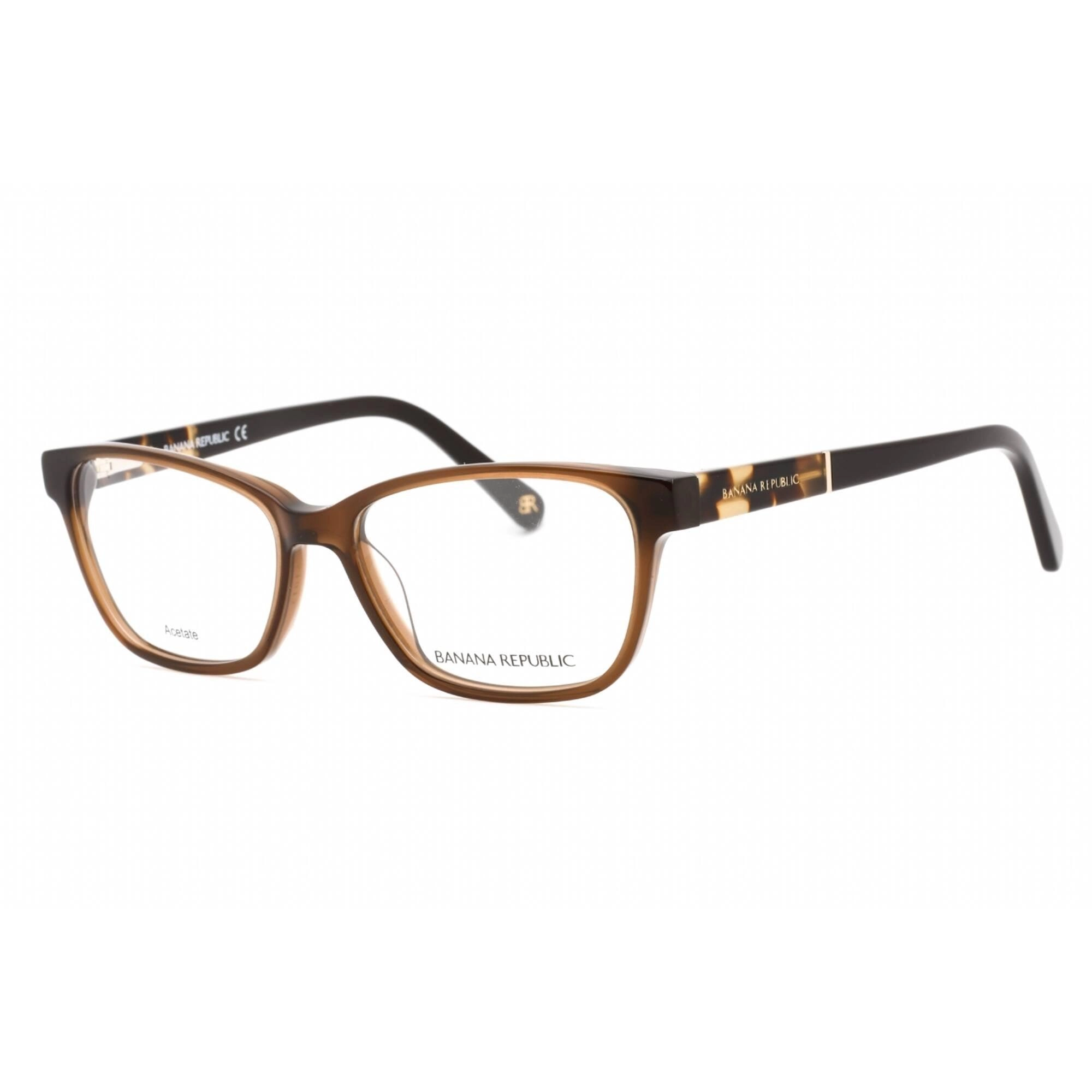 Banana Republic Women's Eyeglasses - Brown Plastic Rectangular Frame | Clare 009Q 00