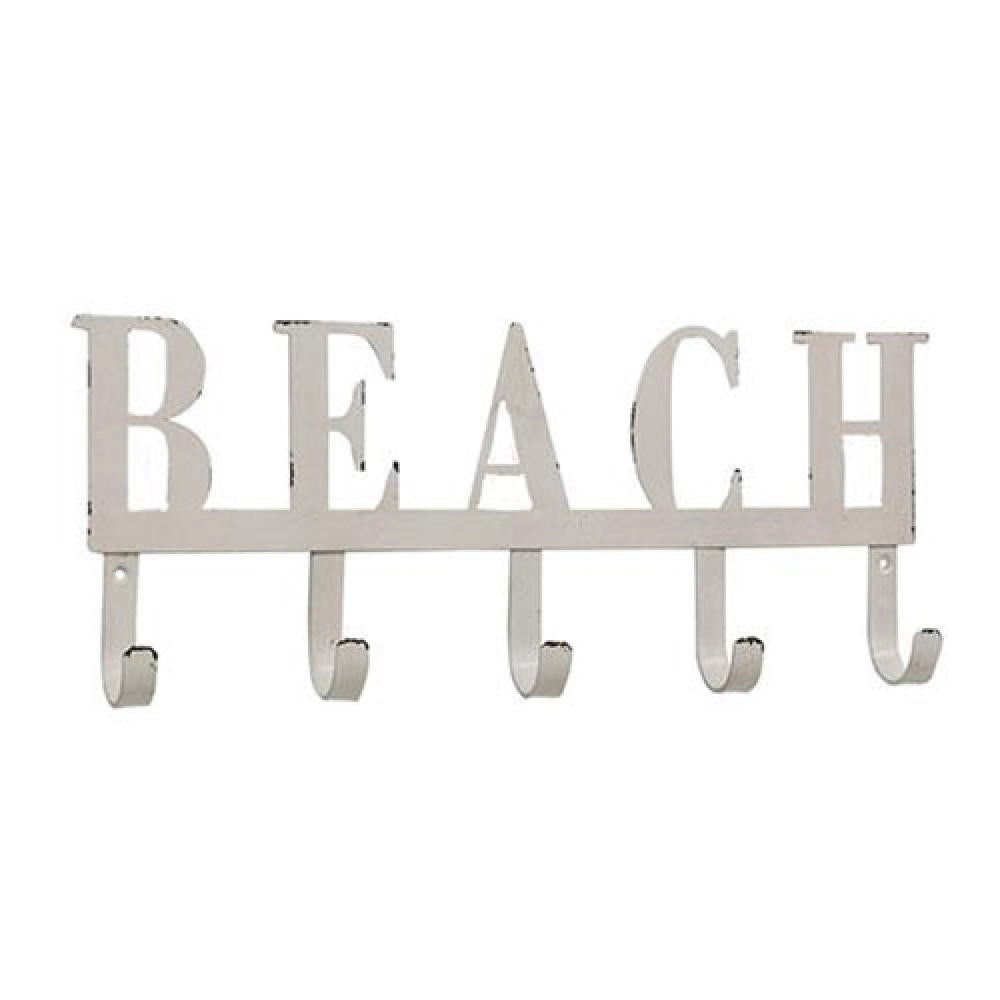 *Beach Metal Wall Hook Sign