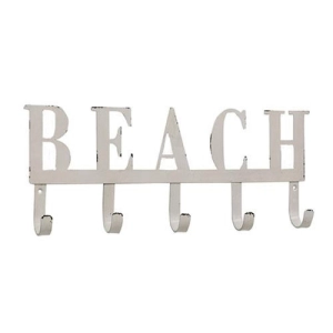 *Beach Metal Wall Hook Sign