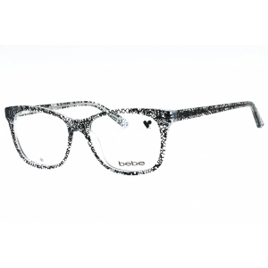 Bebe Women's Eyeglasses - Jet Lace Acetate Full Rim Square Shape Frame | BB5213 011