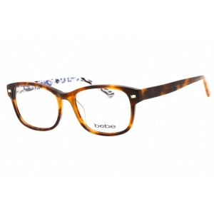 Bebe Women's Eyeglasses - Tortoise Plastic Full Rim Rectangular Frame | BB5193 220