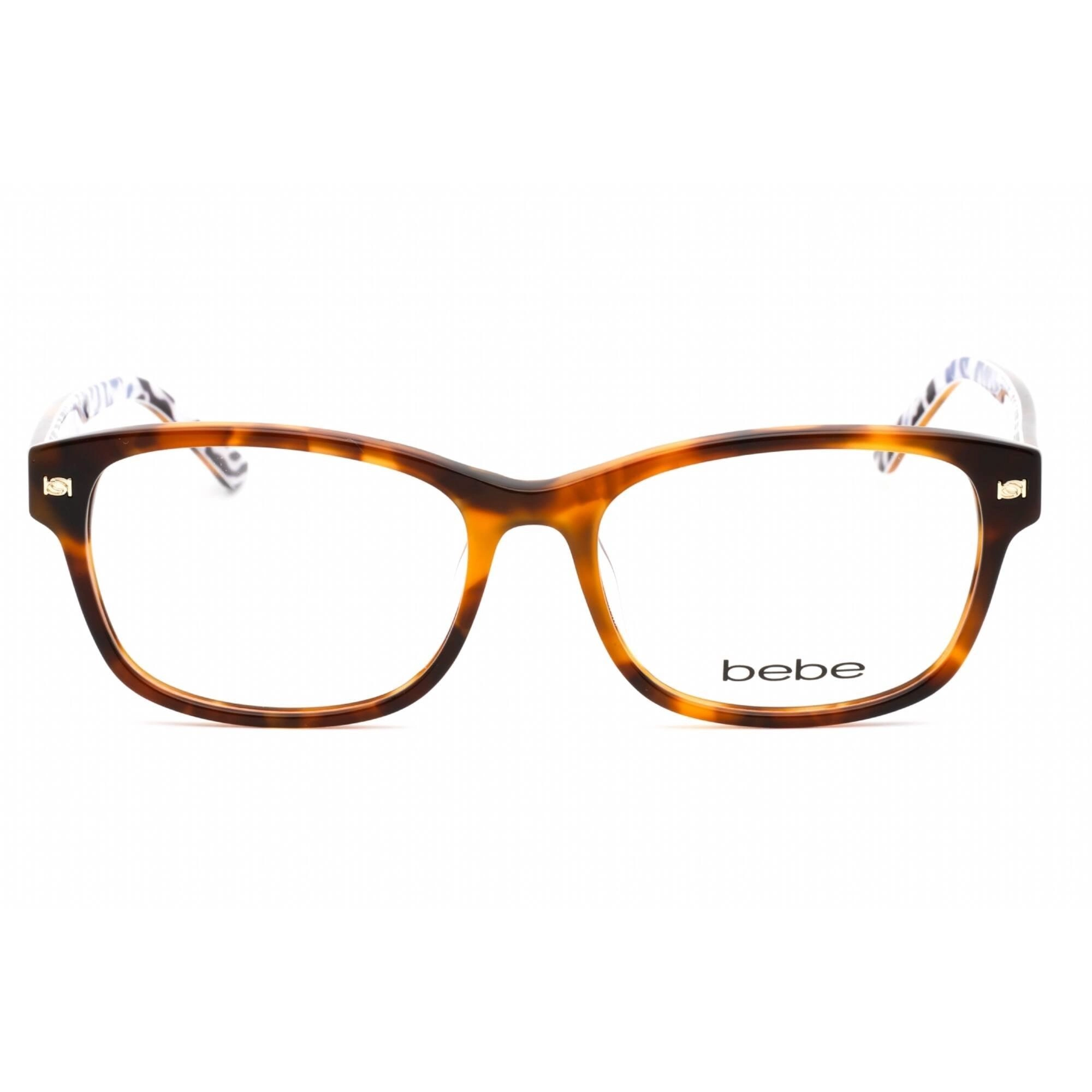 Bebe Women's Eyeglasses - Tortoise Plastic Full Rim Rectangular Frame | BB5193 220