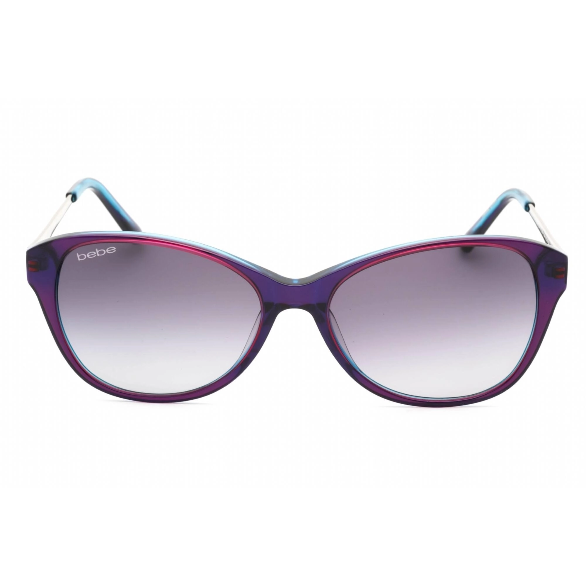 Bebe Women's Sunglasses - Plum Full Rim Cat Eye Fixed Nose Pads Frame | BB7178 505