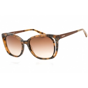 Bebe Women's Sunglasses - Topaz Floral Plastic Full Rim Rectangular Frame | BB7210 280