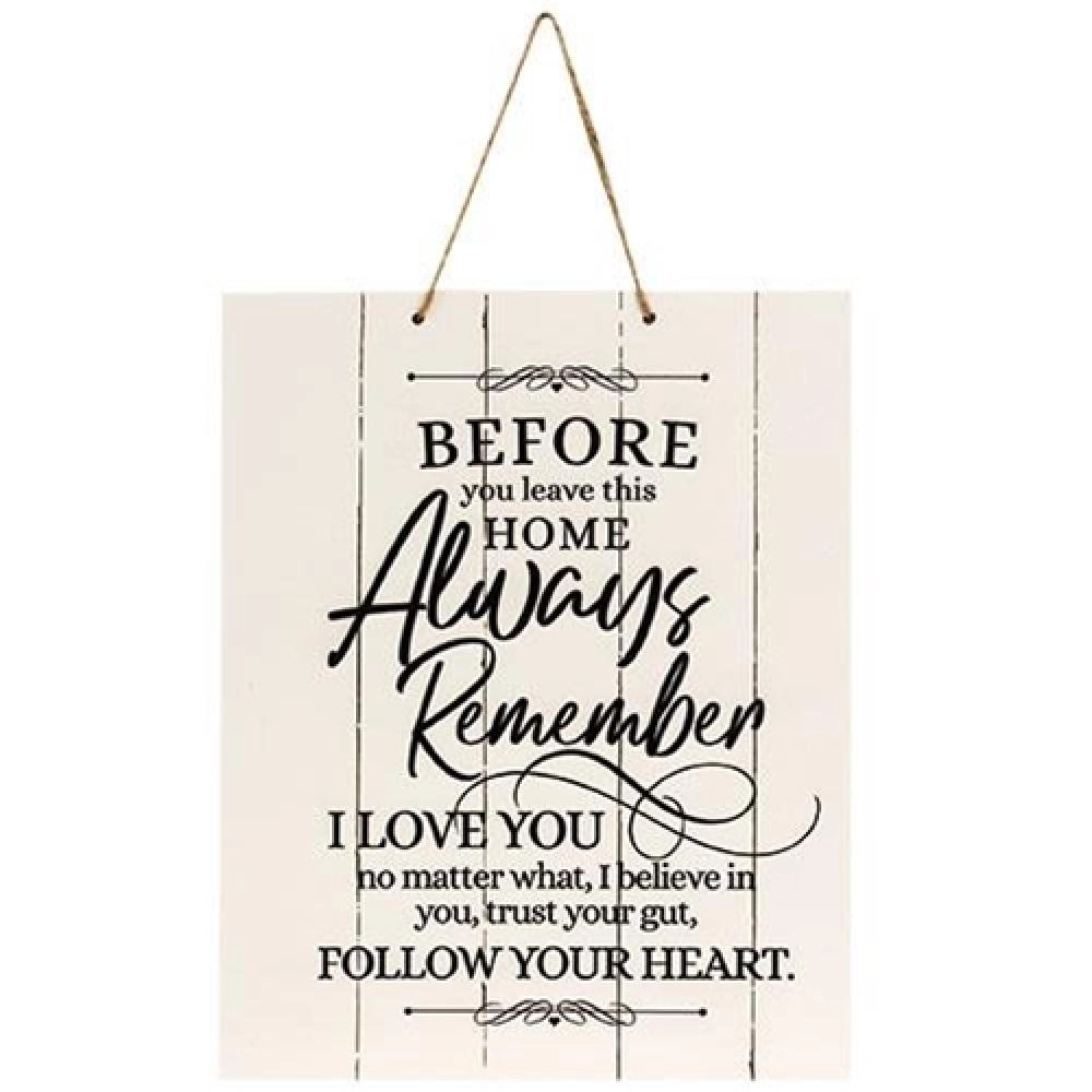 *Before You Leave This Home Pallet Board Rope Sign