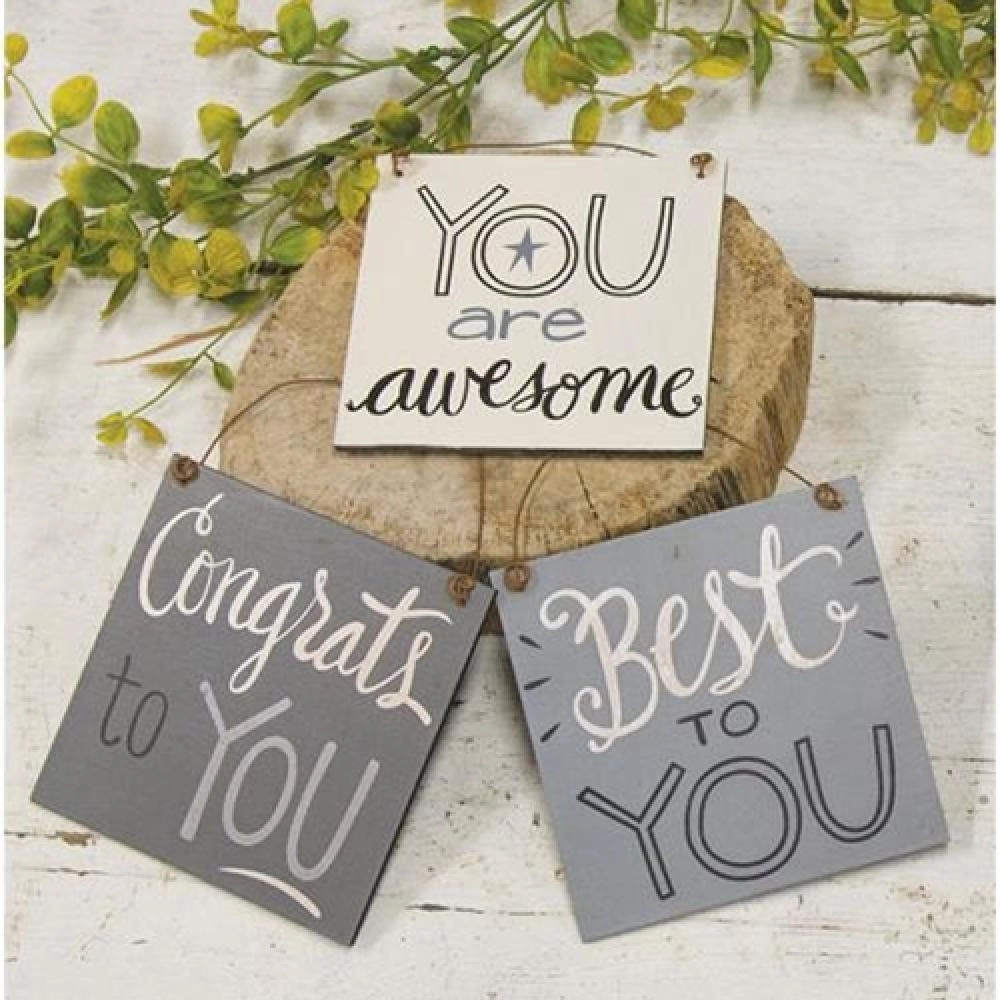 *Best To You Ornament 3 Asst.
