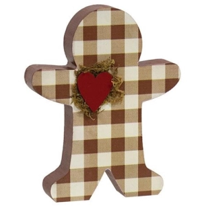 *Buffalo Check Chunky Gingerbread Man Sitter