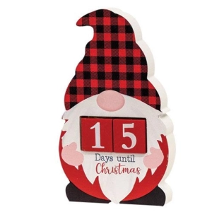 *Buffalo Check Gnome Christmas Countdown