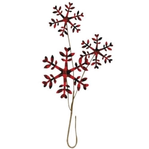 *Buffalo Gingham Snowflake Pick 14"