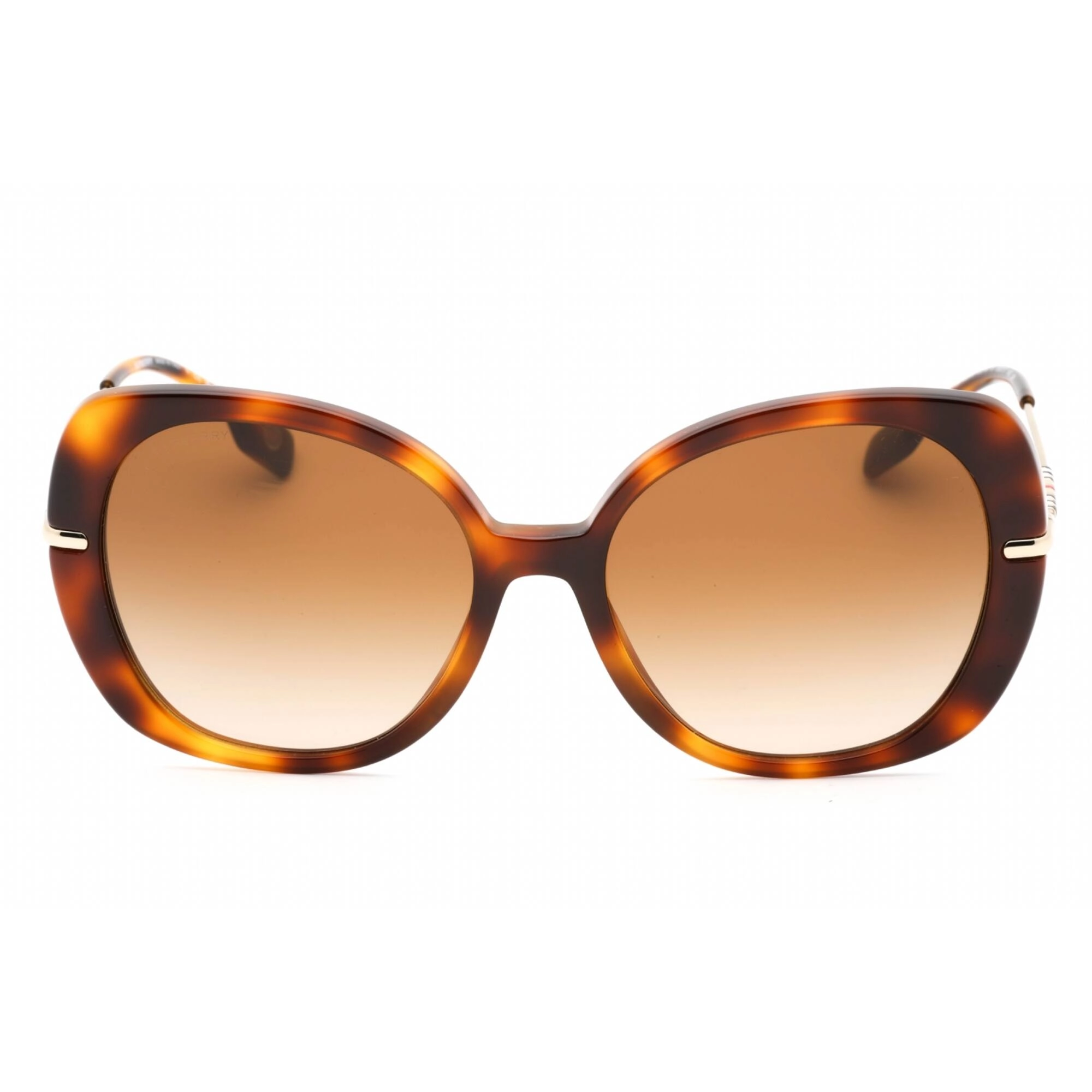 Burberry Women's Sunglasses - Light Havana Plastic Butterfly Frame | 0BE4374 331613