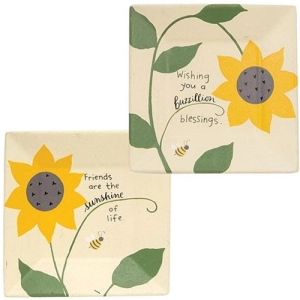 *Buzzillion Blessings Square Plate 2 Asstd.