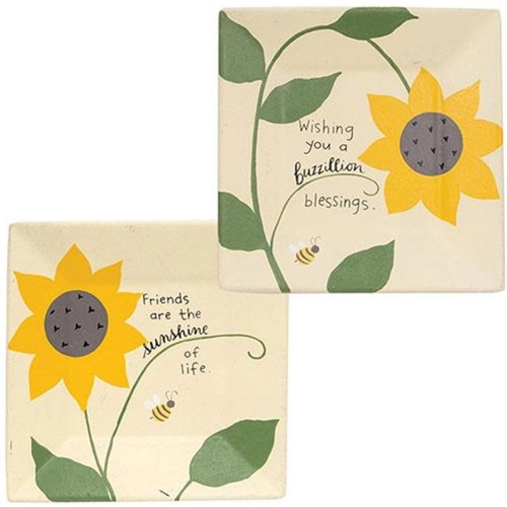 *Buzzillion Blessings Square Plate 2 Asstd.