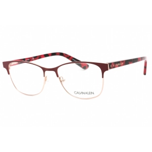 Calvin Klein Women's Eyeglasses - Berry Full Rim Metal Frame Clear Lens | CK19305 654