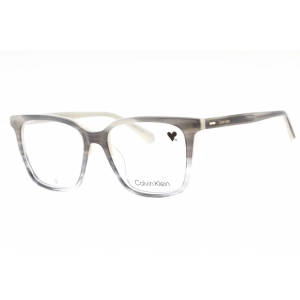 Calvin Klein Women's Eyeglasses - Striped Grey Square Full Rim Frame | CK22540 023