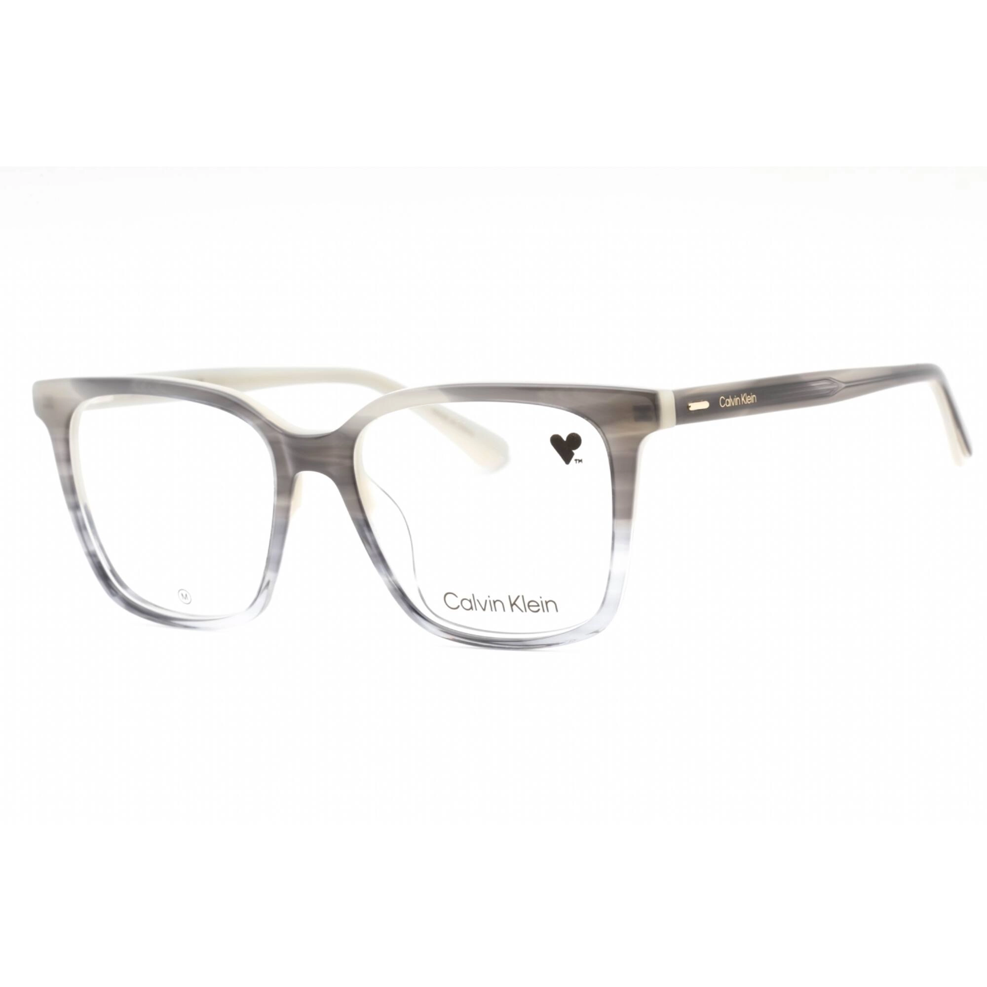 Calvin Klein Women's Eyeglasses - Striped Grey Square Full Rim Frame | CK22540 023