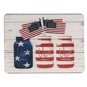 *Canning Jar American Flag Rustic Metal Sign