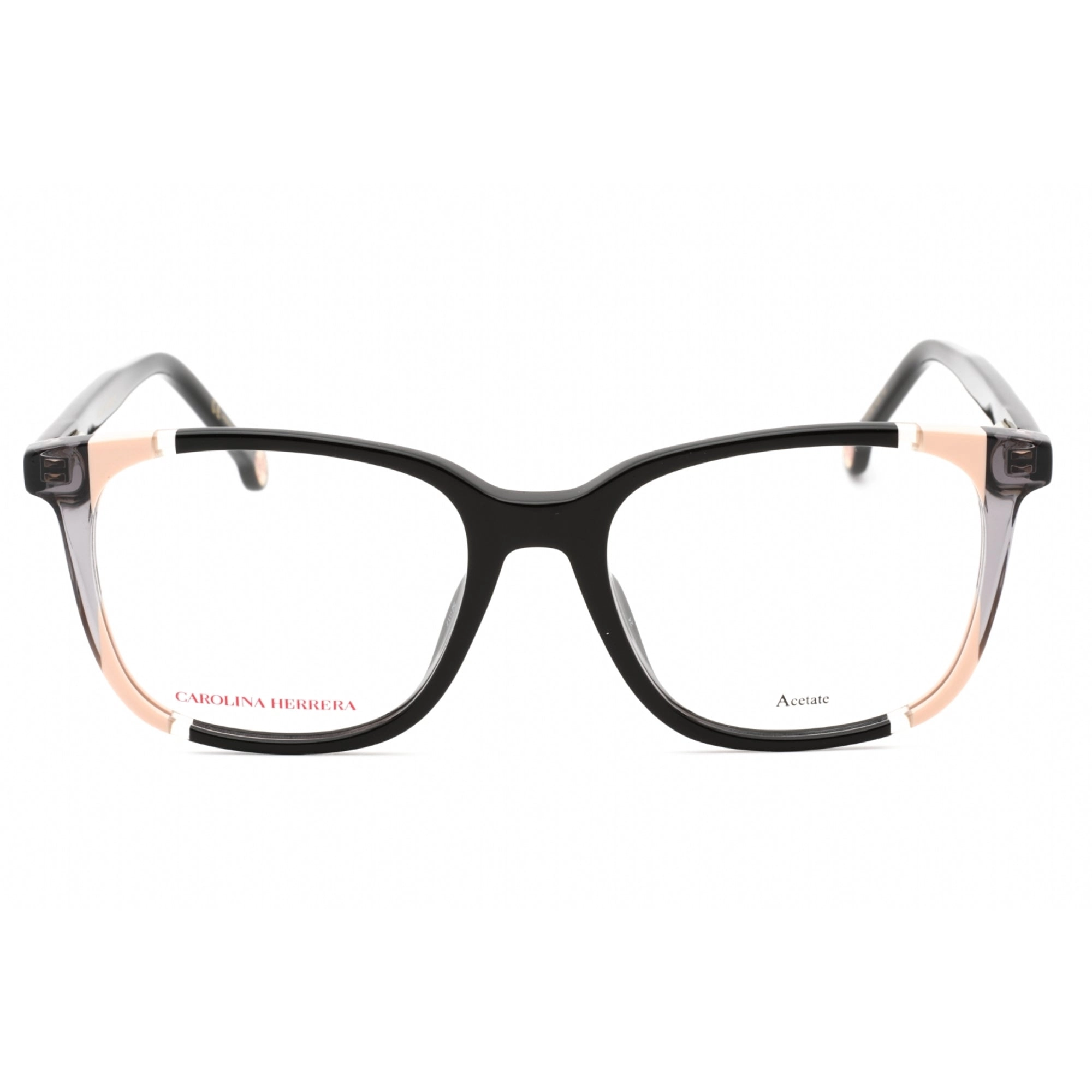 Carolina Herrera Women's Eyeglasses - Black Nude Plastic Square Frame | CH 0065 0KDX