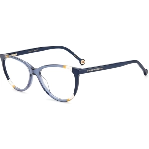 Carolina Herrera Women's Eyeglasses - Blue Orange Plastic Cat Eye Frame | CH 0064 0RTC