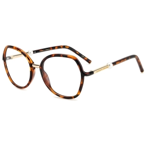 Carolina Herrera Women's Eyeglasses - Havana Butterfly Frame Demo Lens | HER 0080 0086