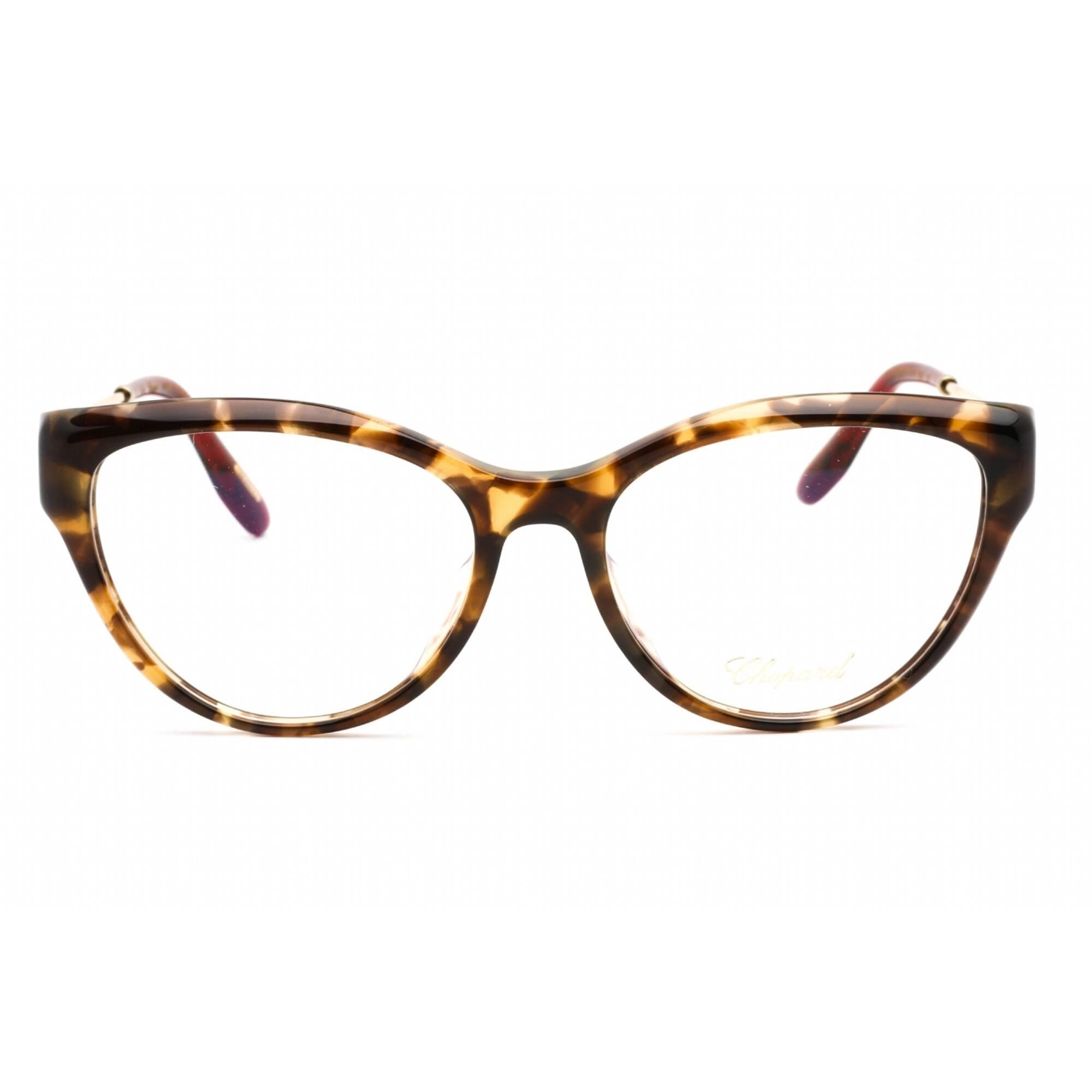 Chopard Women's Eyeglasses - Full Rim Brown Havana Plastic Oval Frame | VCH323S 9AJY
