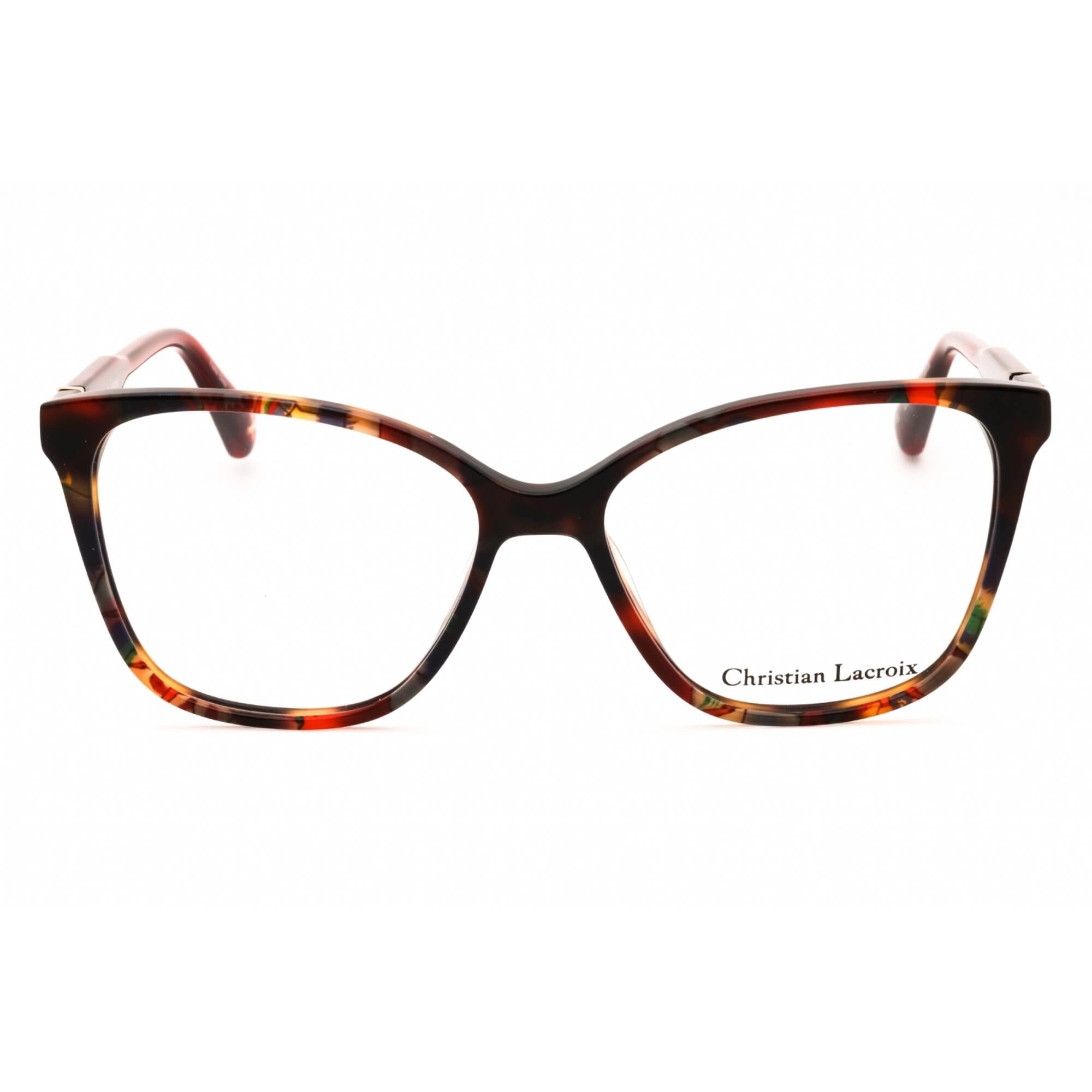 Christian Lacroix Women's Eyeglasses - Havana Plastic Cat Eye Full Rim | CL1144 129