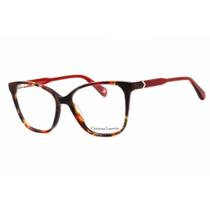 Christian Lacroix Women's Eyeglasses - Havana Plastic Cat Eye Full Rim | CL1144 129