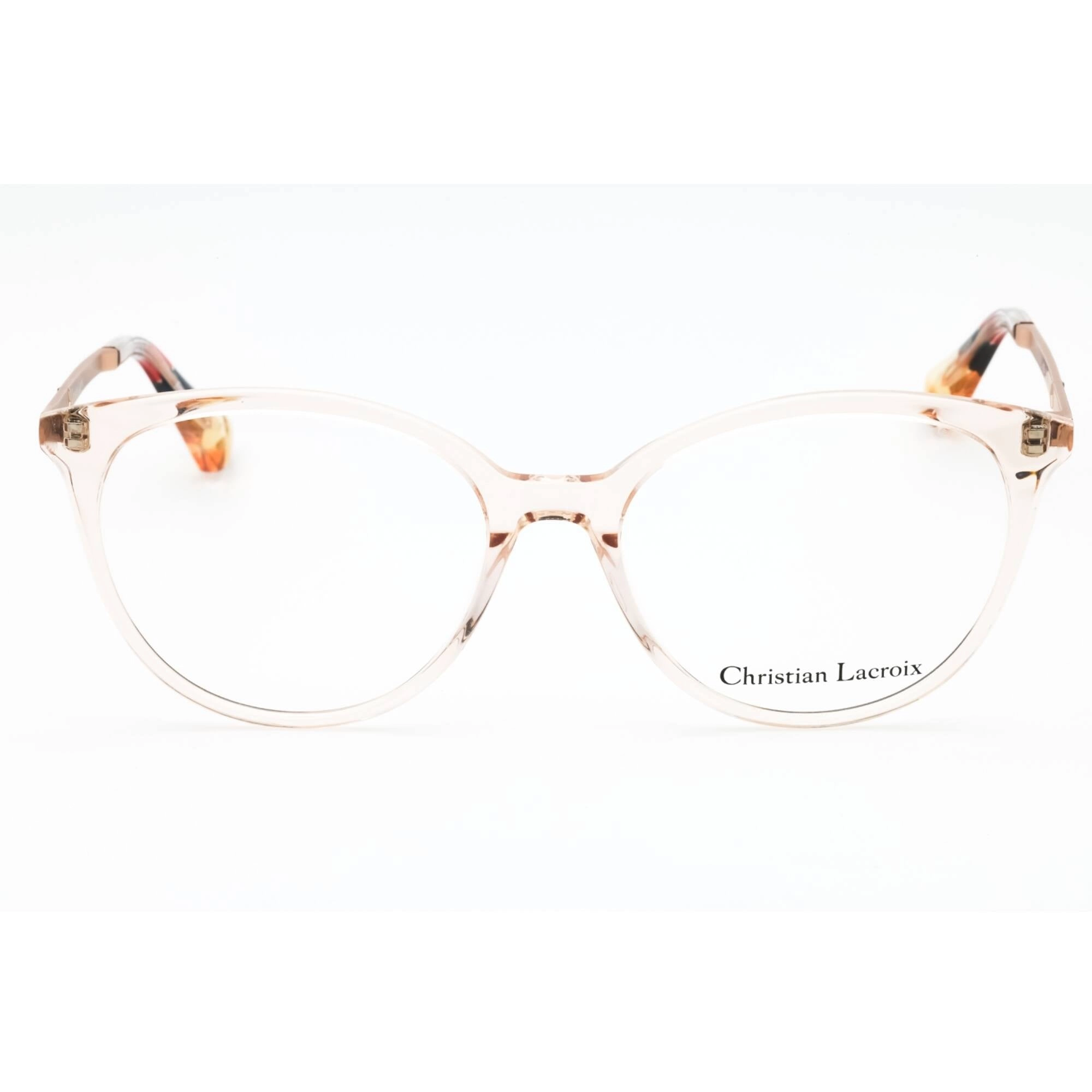 Christian Lacroix Women's Eyeglasses - Peach/Hard Stone Cat Eye Frame | CL1108 405