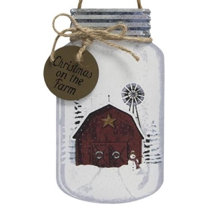 *Christmas on the Farm Mason Jar Hanger