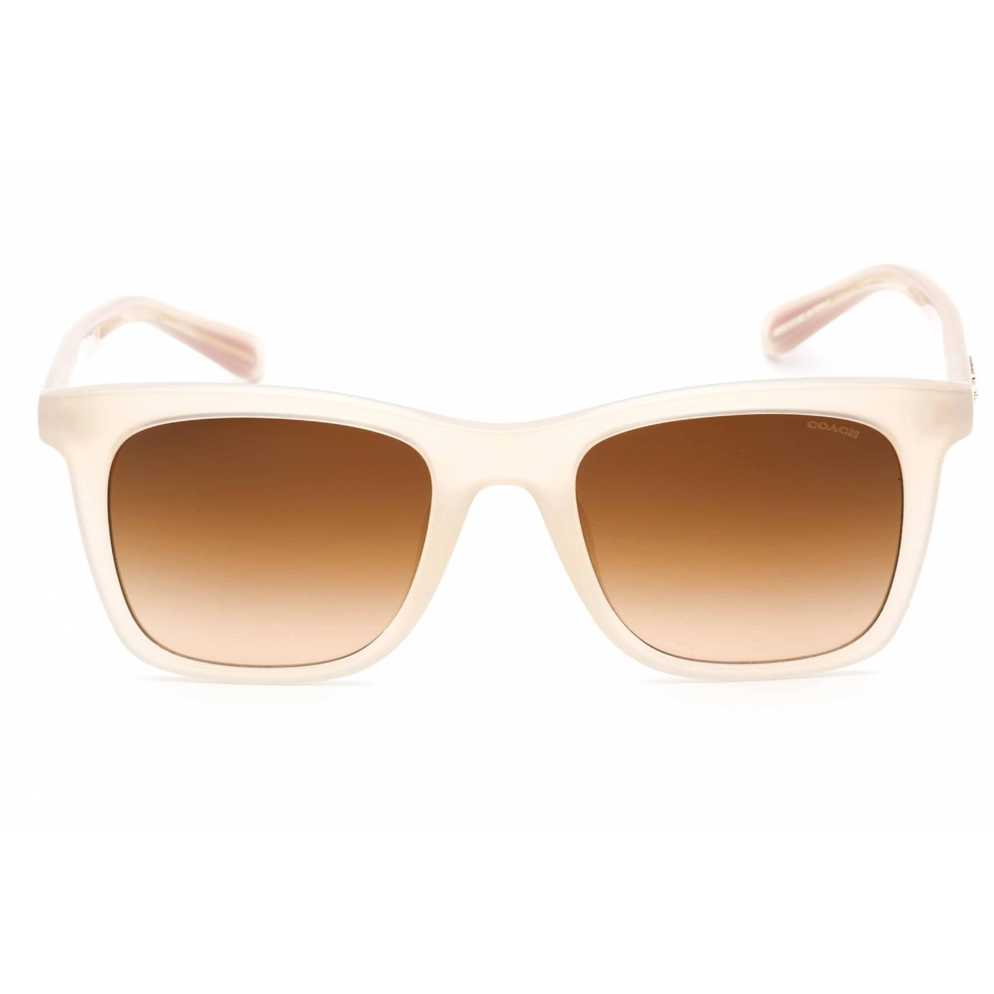 Coach Women's Sunglasses - Milky Ivory/Saddle Square Full Rim Frame | 0HC8374U 574774
