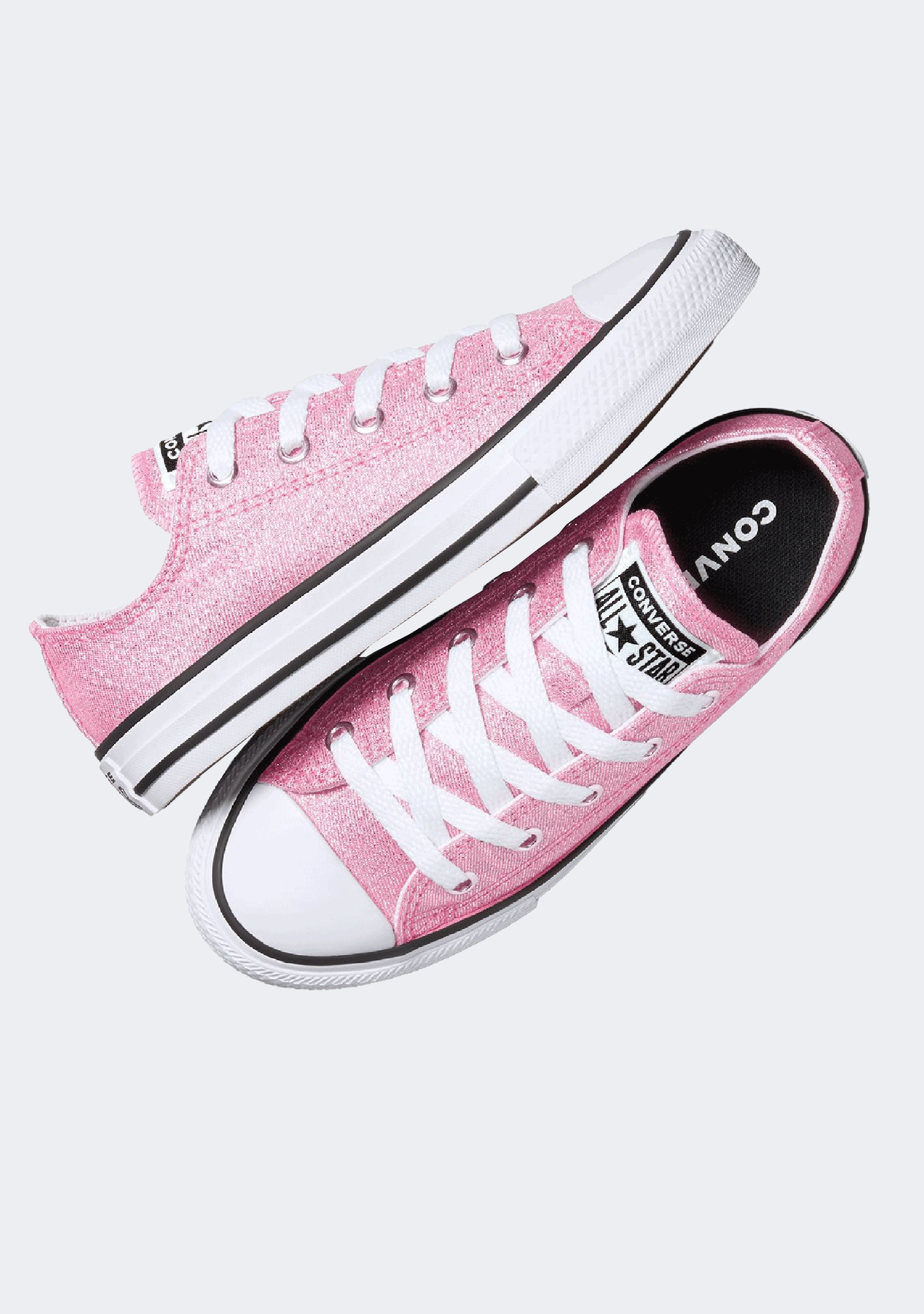 Converse Kids Chuck Taylor All Star 2V Prism Glitter Low Top