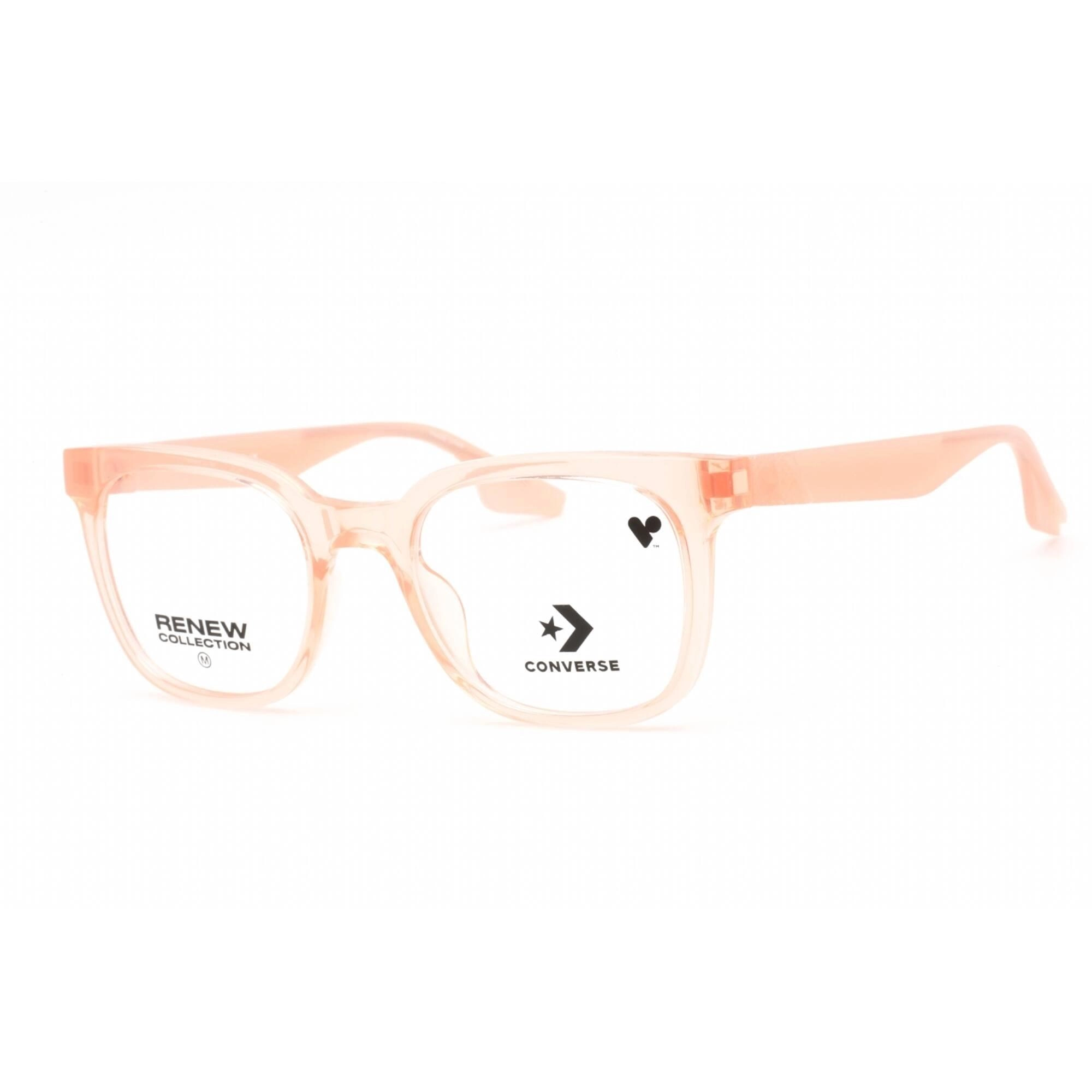 Converse Women's Eyeglasses - Crystal Cheeky Coral Square Plastic Frame | CV5078 684