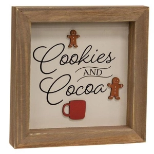 *Cookies & Cocoa Dimensional Framed Sign
