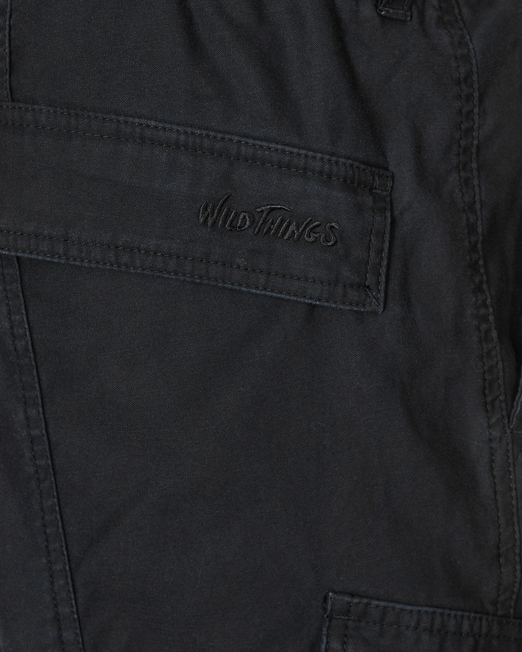 Cotton Cargo Shorts Black