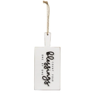 *Count Your Blessings Cutting Board Sign Ornament