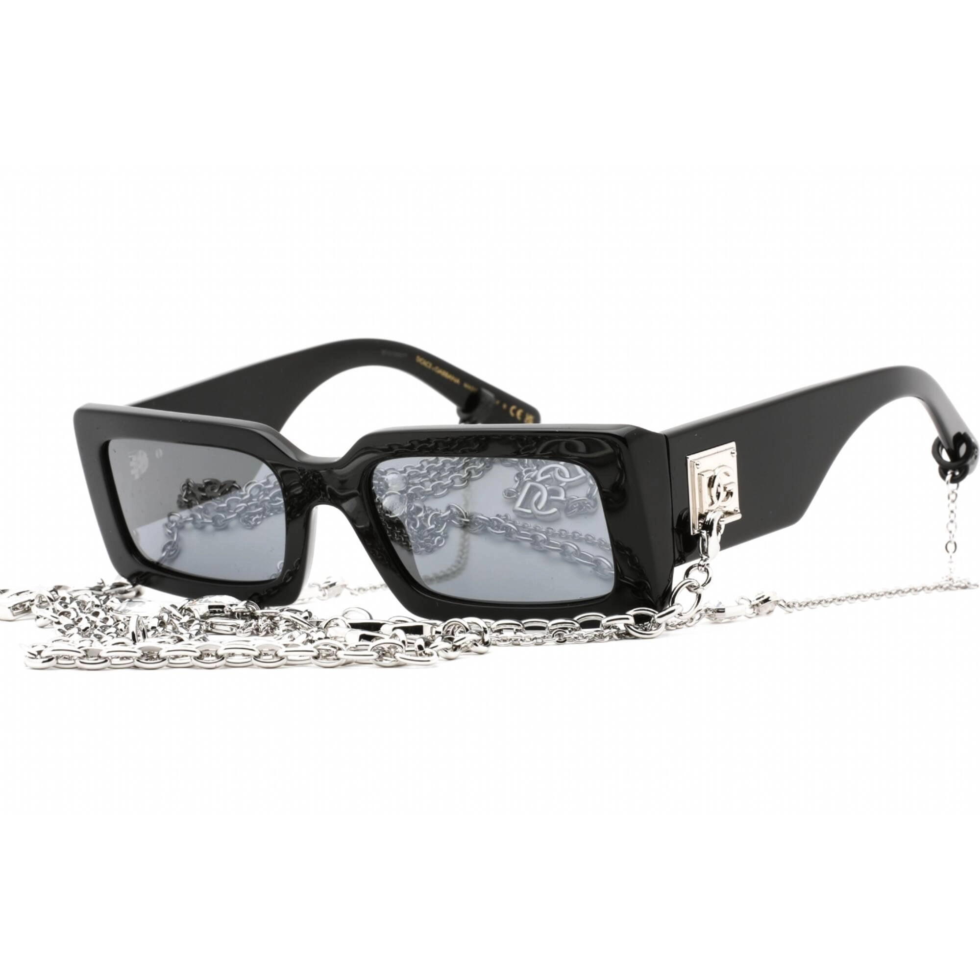 Dolce & Gabbana Women's Sunglasses - Black Full Rim Rectangular Frame | 0Dg4416 501/6G