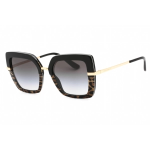 Dolce & Gabbana Women's Sunglasses - Shiny Black/Leopard Cat Eye | 0DG4373 32448G
