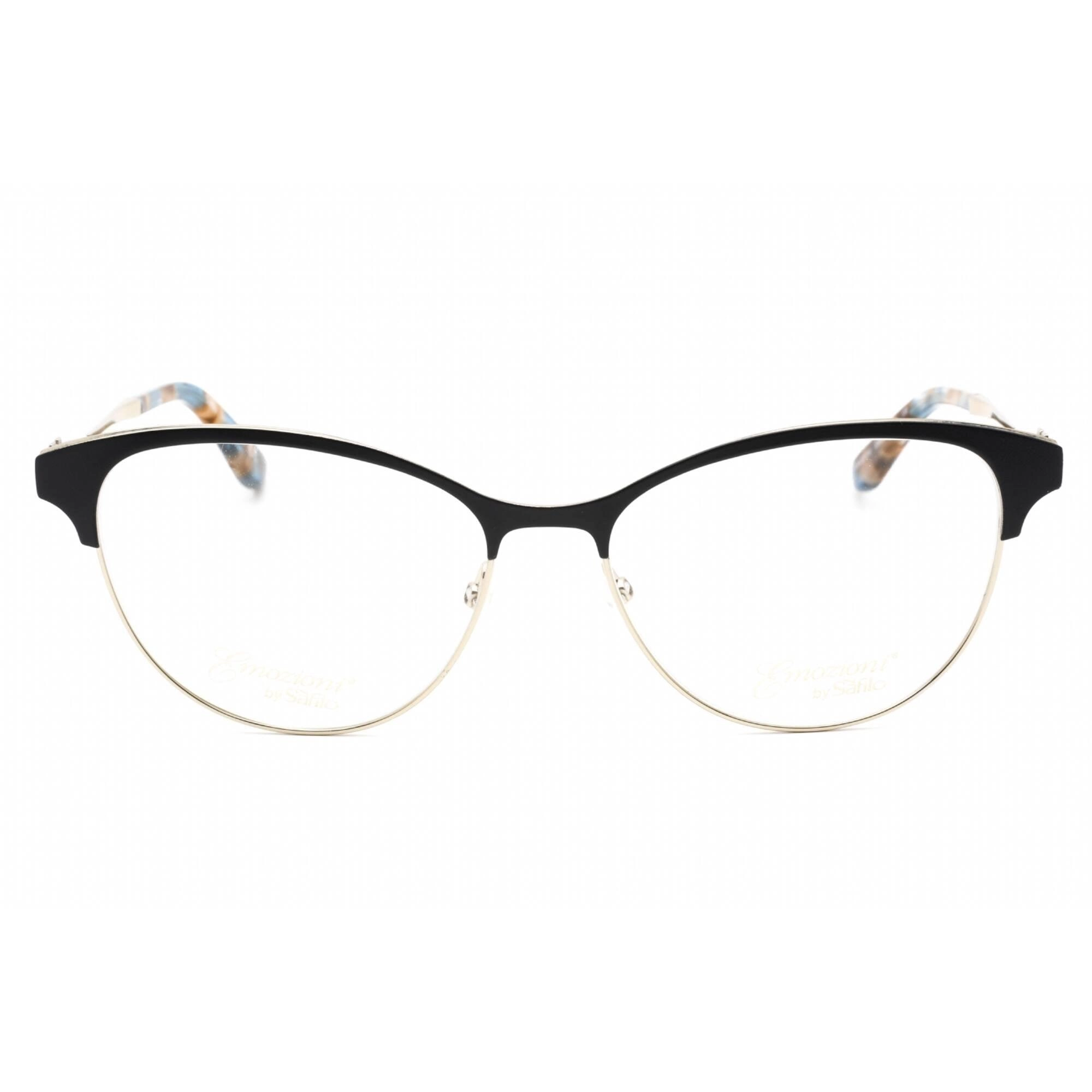 Emozioni Women's Eyeglasses - Blue Gold Metal Full Rim Cat Eye Frame | EM 4411 0KY2 00