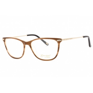 Emozioni Women's Eyeglasses - Brown Horn Cat Eye Full Rim Frame | EM 4056 0EX4 00
