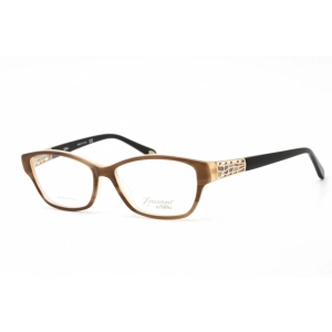 Emozioni Women's Eyeglasses - Brown Horn Cat Eye Plastic Full Rim Frame | EM 4053 EX4
