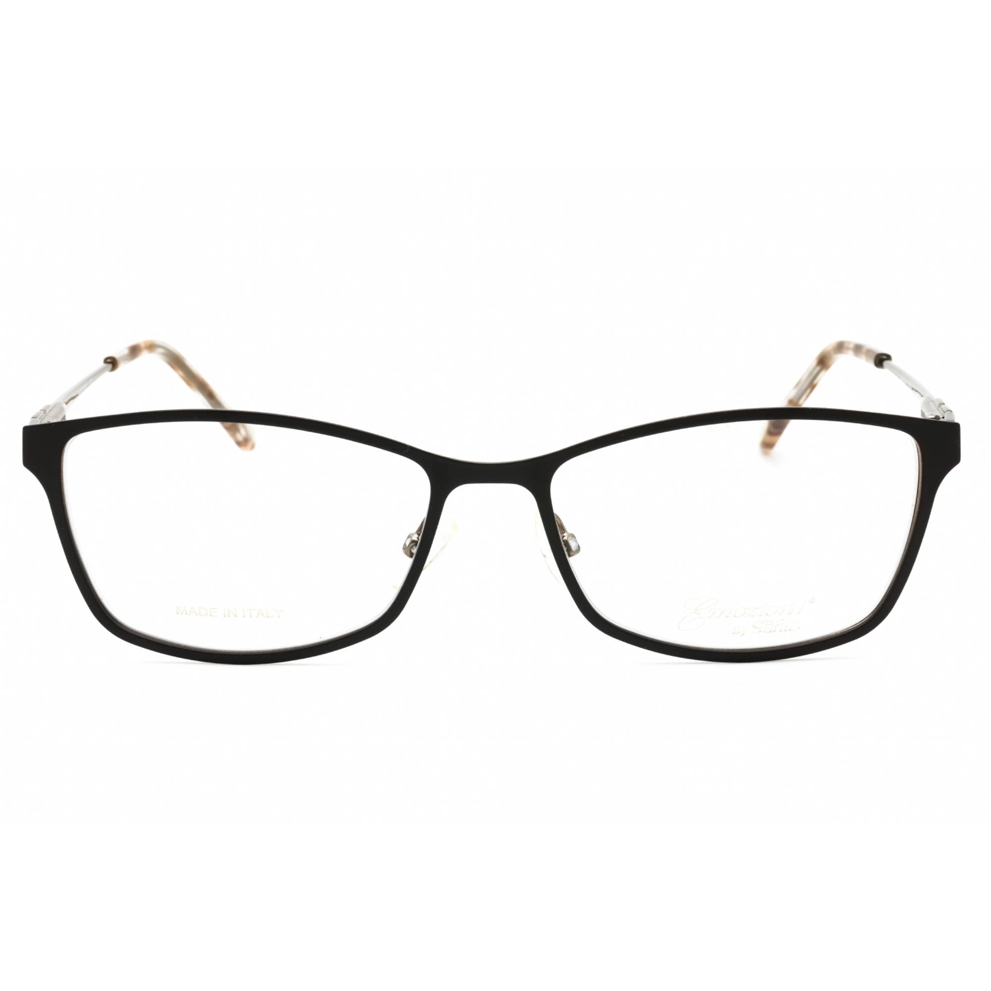 Emozioni Women's Eyeglasses - Brown Metal Full Rim Rectangular Frame | EM 4416 009Q 00