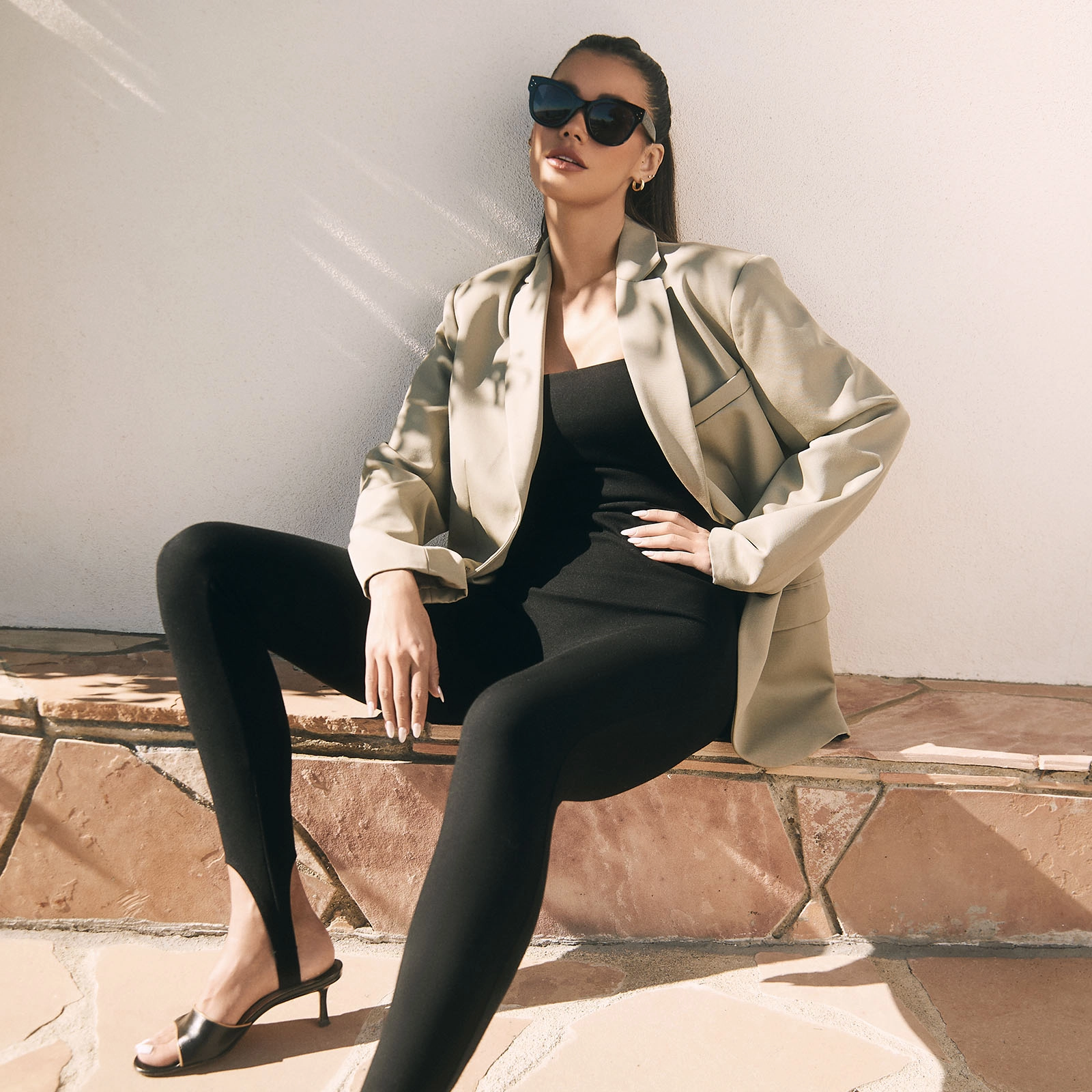 EVA - BLACK   GREY   POLARIZED SUNGLASSES
